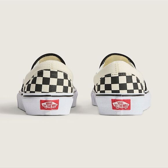 Vans Black and White Checkered Loafers